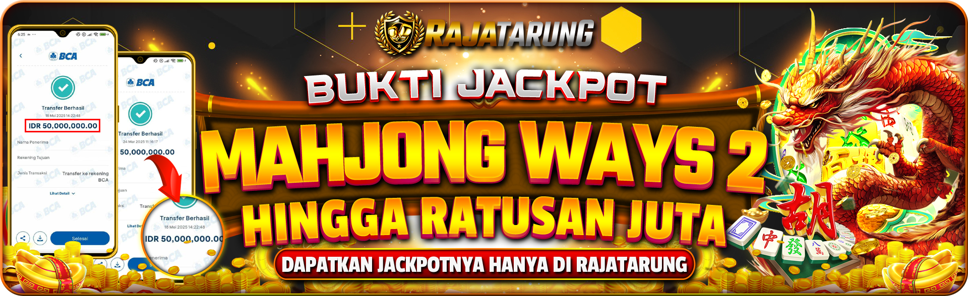 BUKTI JACKPOT RATUSAN JUTA MAHJONGWAYS 2 RAJATARUNG