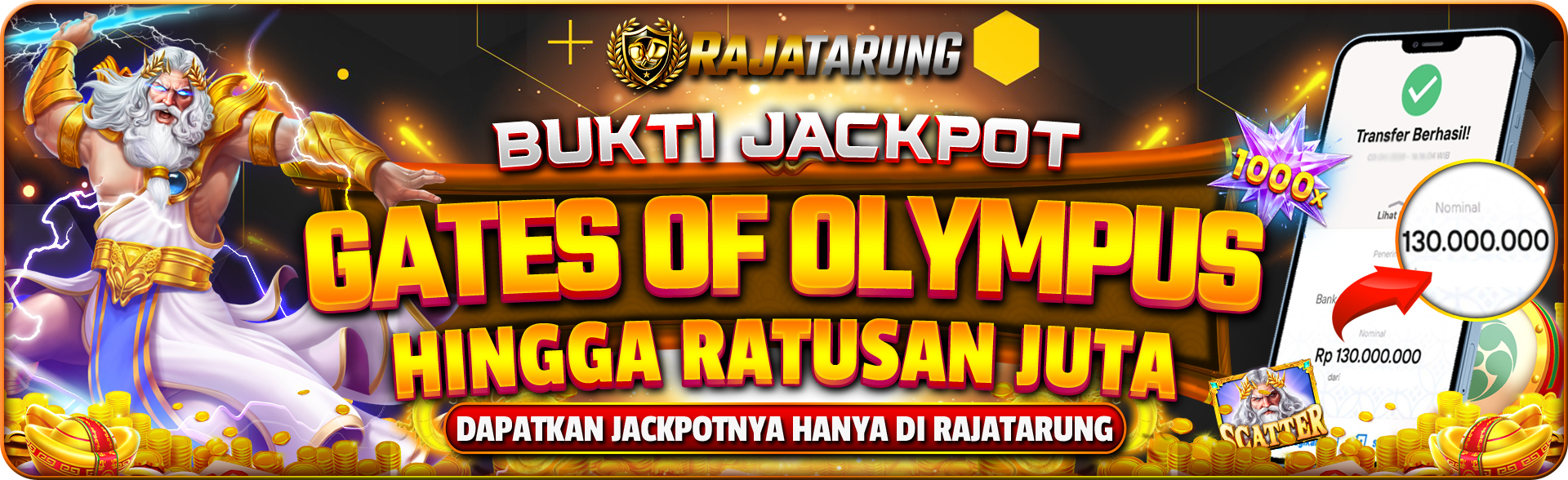 BUKTI JACKPOT RATUSAN JUTA GATES OF OLYMPUS RAJATARUNG
